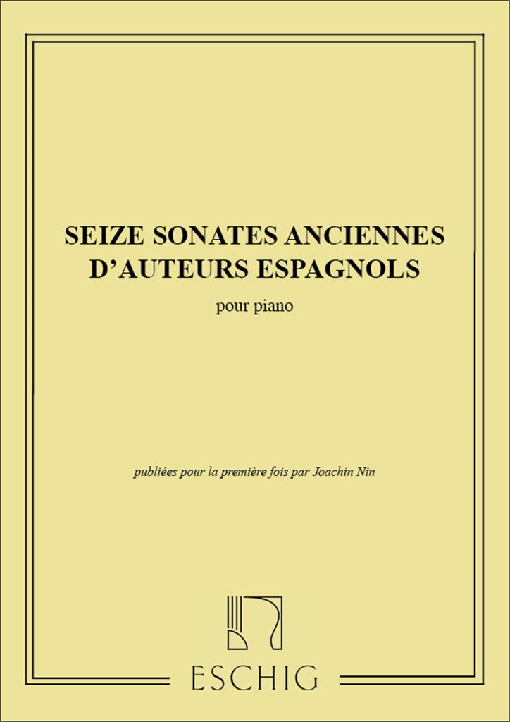 16 Sonates Ancien.Espagn. Piano